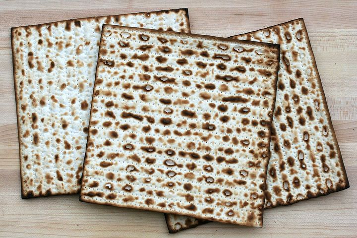 Three sheets of matzah